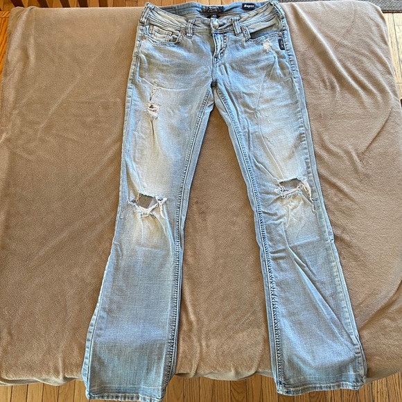 Silver Jeans Jeans Womens Distressed Silver Jeans Poshmark